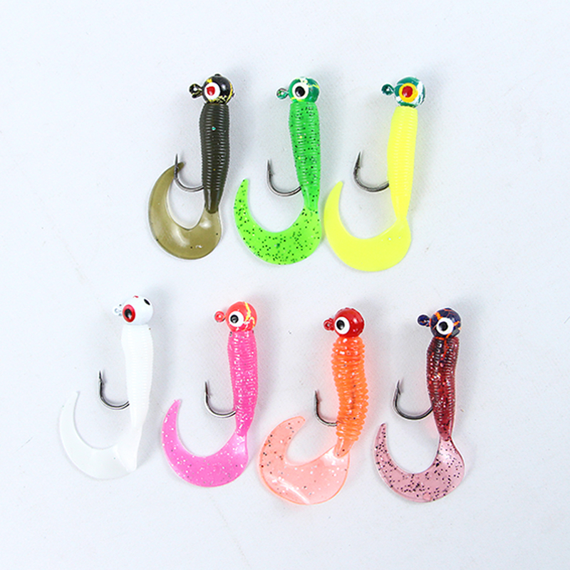 Curly Tail Jig Soft Bait Kit